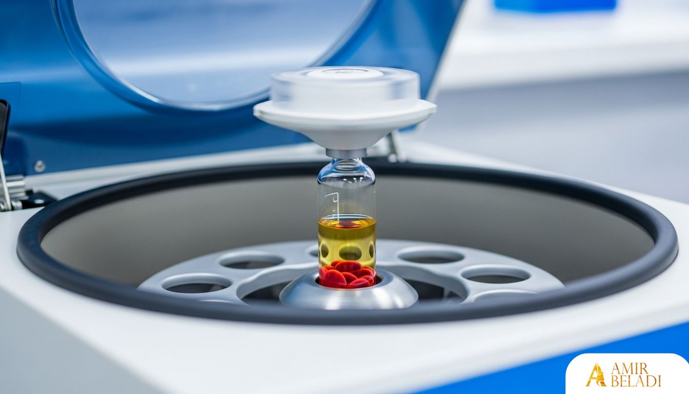 Laboratory Centrifuge Processing Stem Cells